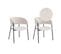 Lot De 2 Chaises Bold En Velours Côtelé - Beige