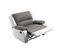 Relaxxo - Fauteuil De Relaxation Manuel Leo Avec Assise XXL En Simili Et Microfibre - Blanc/gris