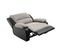 Relaxxo - Fauteuil De Relaxation Manuel Leo Avec Assise XXL En Simili Et Microfibre - Noir/gris