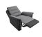 Relaxxo - Ensemble Canapé Relax Léon 2 Places + Fauteuil Manuel En Microfibre Et Simili Gris/noir