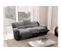 Relaxxo Pack Canapé Relax Électrique Leo 3 Pl + Fauteuil Releveur En Microfibre/simili - Gris/noir