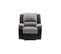 Relaxxo Pack Canapé Relax Électrique Leo 3 Pl + Fauteuil Releveur En Microfibre/simili - Gris/noir