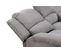 Relaxxo - Ensemble Canapé Relax Manuel Leo 3 Places + Fauteuil Manuel En Microfibre - Gris