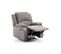 Relaxxo - Ensemble Canapé Relax Manuel Leo 3 Places + Fauteuil Manuel En Microfibre - Gris