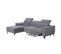 Canapé D'angle De Relaxation Électrique Shelby Avec 1 Assise Relax - Gris - Angle Gauche