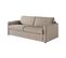 Canapé Convertible Express Agathe 140x190cm En Velours Côtelé - Matelas Épaisseur 13cm - Taupe