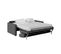 Canapé Convertible Express Agathe 160x190cm En Velours Côtelé - Matelas Épaisseur 13cm - Gris Foncé