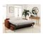 Canapé Convertible Express Agathe 160x190cm En Velours Côtelé - Matelas Épaisseur 13cm - Terracotta