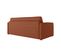 Canapé Convertible Express Agathe 160x190cm En Velours Côtelé - Matelas Épaisseur 13cm - Terracotta