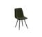 Lot De 6 Chaises Louisa En Velours Pieds Métal - Vert Foncé