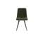 Lot De 6 Chaises Louisa En Velours Pieds Métal - Vert Foncé