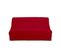 Housse Clic-clac Unie Rouge 140x190