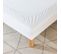 Cache Sommier Coton Jersey Blanc 180x200