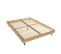 Sommier Kit Déco En Bois Massif Naturel 160x200 cm