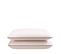 Lot De 2 Oreillers Latex Naturel Et Taies D'oreillers Percale 60x60