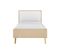 Lit Style Scandinave, Pieds Arrondis Naturel 90x190