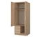 Armoire 2 Portes 3 Tiroirs Bois Naturel