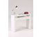 Bureau Avec 2 Tiroirs Coulissants Blanc