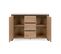 Commode 2 Portes 3 Tiroirs Bois Naturel