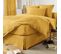 Parure De Lit Double Gaze De Coton Jaune 240x220 Cm