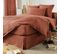 Housse De Couette Double Gaze De Coton Orange 240x220 Cm