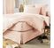 Housse De Couette Double Gaze De Coton Rose 260x240 Cm