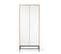 Armoire 2 Portes Blanc Motif Losange