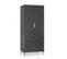 Armoire 2 Portes 2 Tiroirs Anthracite