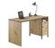 Bureau 1 Tiroir, 1 Porte Bois Clair