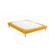 Cache Sommier Coton Jersey Jaune 90x190