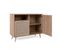 Commode 1 Niche 2 Portes En Bois Clair Imprimé Cannage