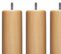 Pied Cylindrique Bois (lot De 6)