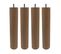 Pied Cylindrique Bois (lot De 4)