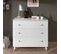 Commode 3 Tiroirs En Bois Blanc