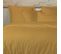 Parure De Lit Percale Unie Jaune 240x220