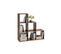 Etagère Escalier 6 Cases En Bois Old Style Foncé - Bi13008