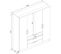 Armoire 4 Portes 3 Tiroirs Blanc