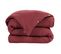 Housse De Couette Double Gaze De Coton Bordeaux 240x220 Cm