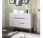 Commode 4 Tiroirs 1 Porte Blanc