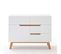 Commode 4 Tiroirs 1 Porte Blanc