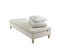 Ensemble Matelas Naturel Latex Naturel, Sommier, Pieds, Couette, Oreiller Aube 200 70 X 190