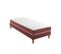 Ensemble Matelas Accueil Latex, Sommier Crépuscule 400 Soutien Ferme 120 X 200 - Accueil Moelleux