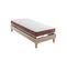 Ensemble Matelas Relaxation 100% Latex, Sommier Et Pieds Crépuscule 500  Soutien Ferme 90 X 200