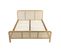 Lit En Pin Massif Avec Cannage Bois Naturel 140x190