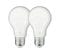 Lot X2 Ampoules à Filament LED Edf, Standard, Opaque, Culot E27, Conso 8w Eq. 75w, Blanc Chaud