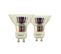 Lot 2 ampoules LED GU10 Spot  Blanc froid