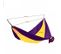 Hamac De Camping En Toile 1 Place - O'camp - Jaune Et Violet - Dimensions 270 X 130 Cm