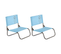 Lot De 2 Chaises Cale-dos De Plage 1 Pliure - O'beach - Dimensions : 50 X 45 X 48 Cm