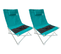 Lot De 2 Sièges De Plage Pliables - O'beach - Housse De Transport Inclus - 40 X 40 X 70 Cm