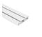 Kit Rail De Fixation Slatwall, 120cm + 2 Supports Muraux